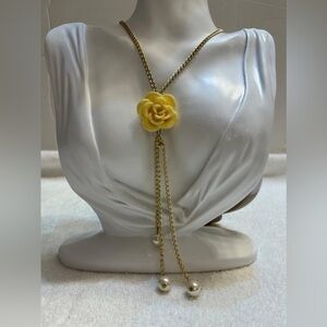 Vintage Chain with flower pendant for women